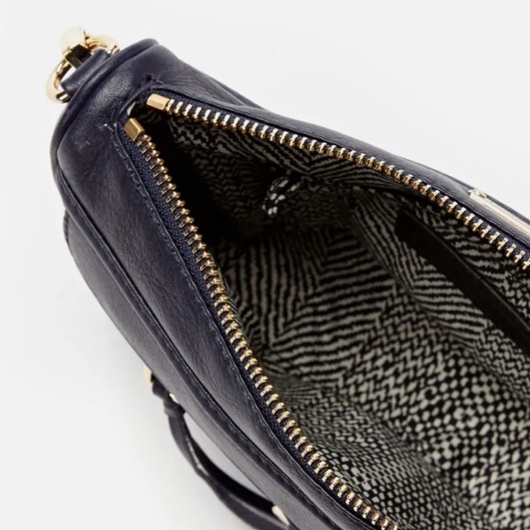 Rebecca Minkoff Mini Mac Clutch in Black with Gold hardware and duster bag - Picture 4 of 7